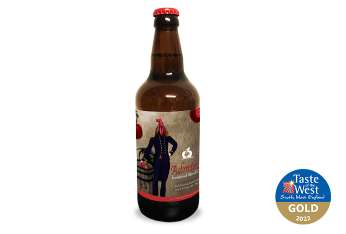 Admiral Blend Lightly Sparkling Traditional Cider - 500ml Bottle